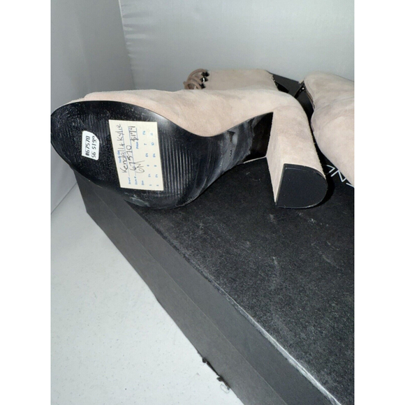 New Kendall & Kylie Ella Booties Tan Cream Lace front and zip back 6M - Picture 11 of 12